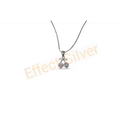 Silver Medallion - Cherries